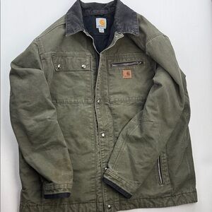 Carhartt J285 Men's Army Green Field Jacket Sz XL